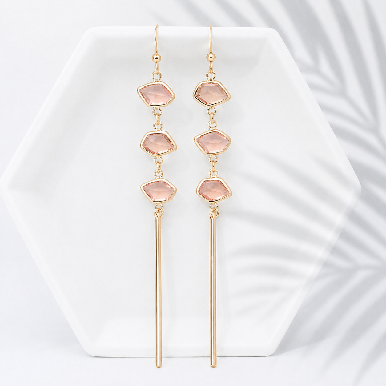 Bali-Ali Gemstone Earrings :: Peaches