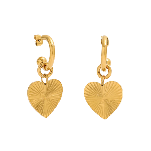 Amore Mio Heart Hoops