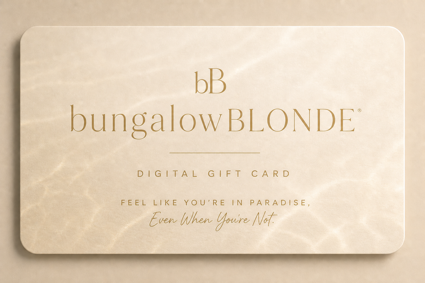 bungalowBlonde Jewelry DIGITAL e-GIFT CARD