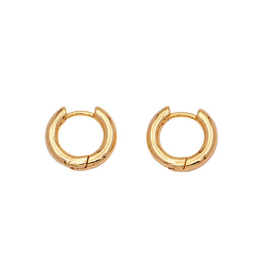 Bitsy Hoops : 24k Gold Filled