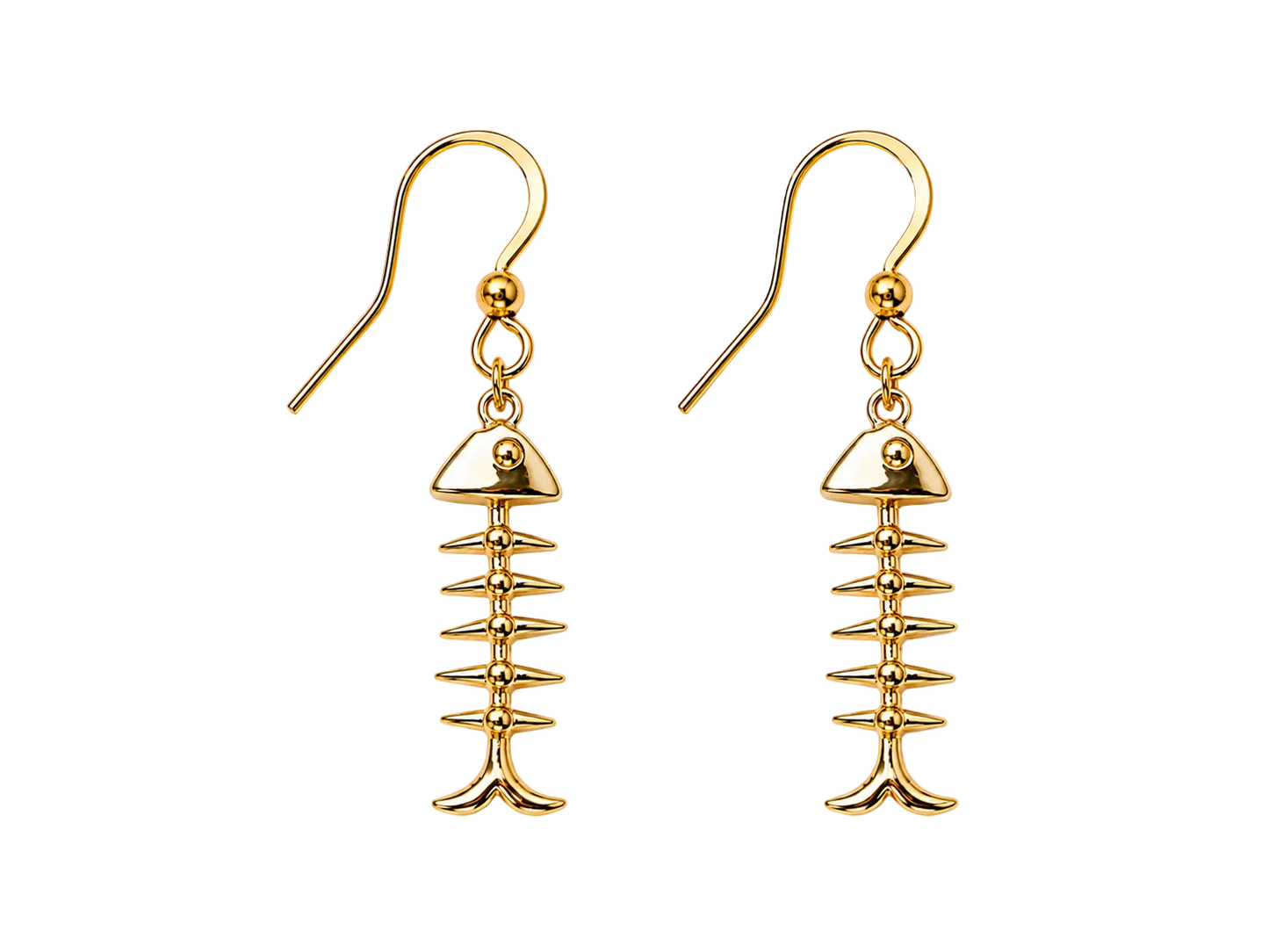 Bone Fish Flex Earrings