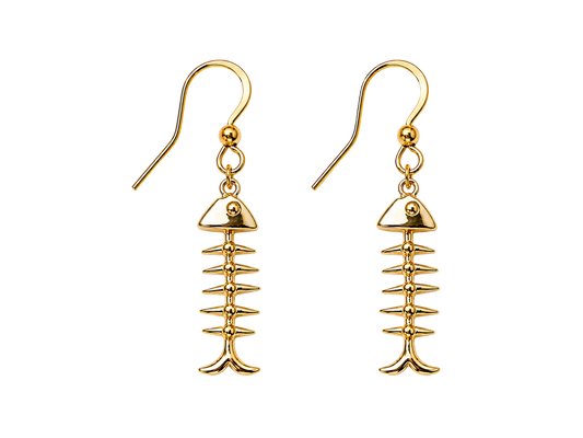 Bone Fish Flex Earrings