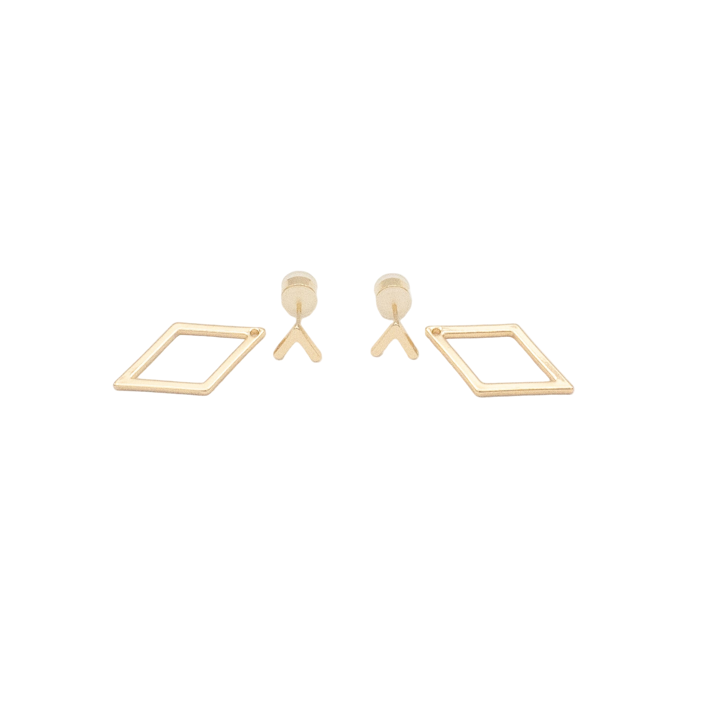 Diamond Jackets (2-In-1) Earrings