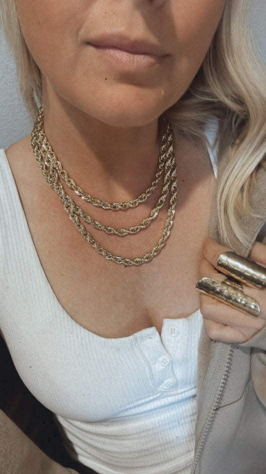 Ease Rope Necklace :: 14k Gold Filled