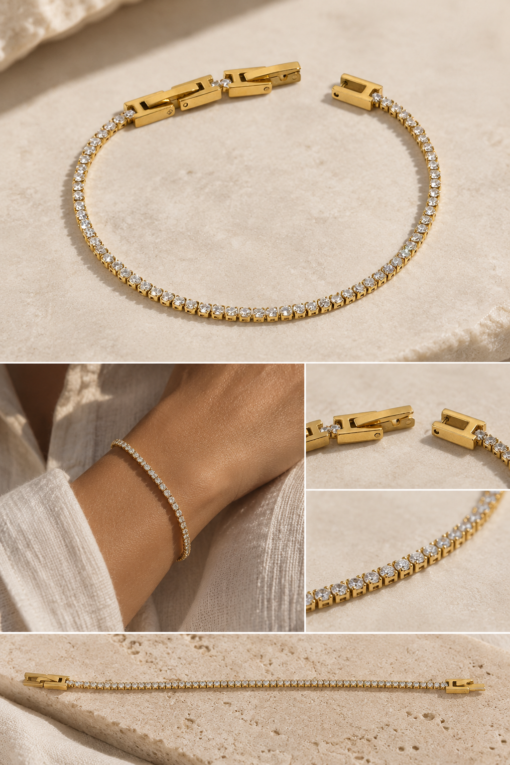 Fine Lines Tennis Bracelet