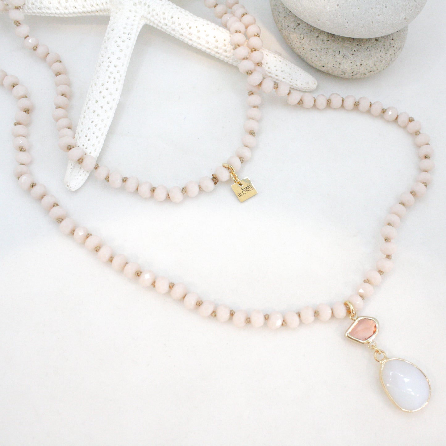 Spa Day Necklace :: Frosted Rose