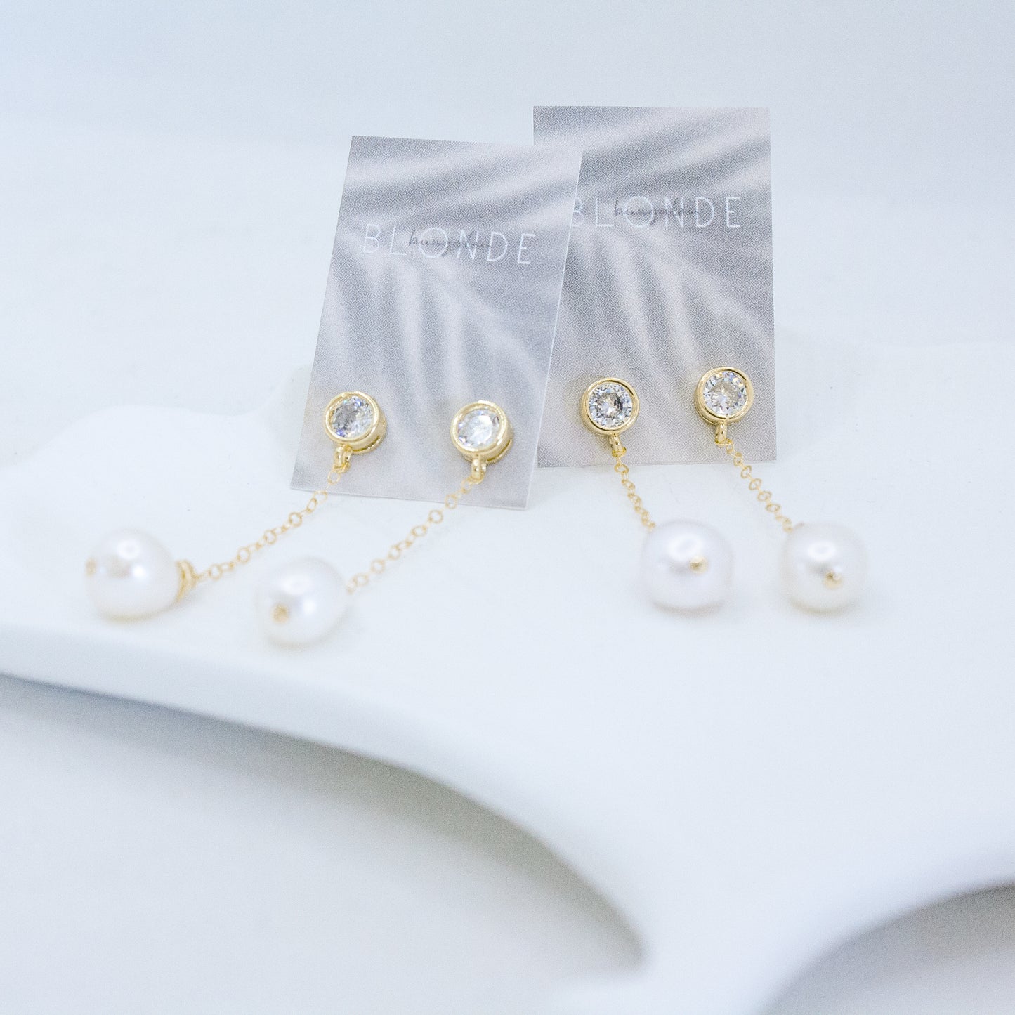 Pardon Moi Pearl Earrings :: 14k Gold Filled