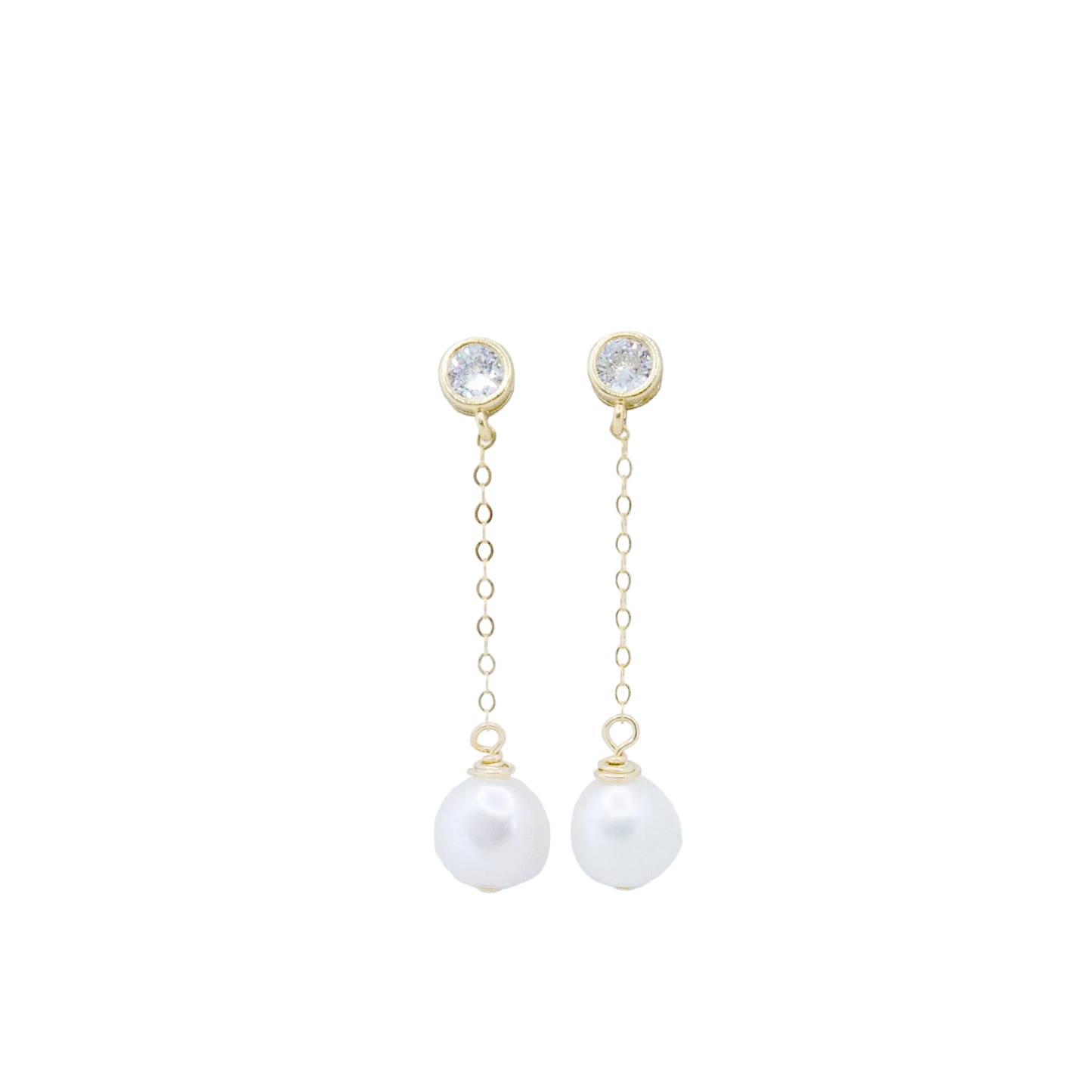 Pardon Moi Pearl Earrings :: 14k Gold Filled