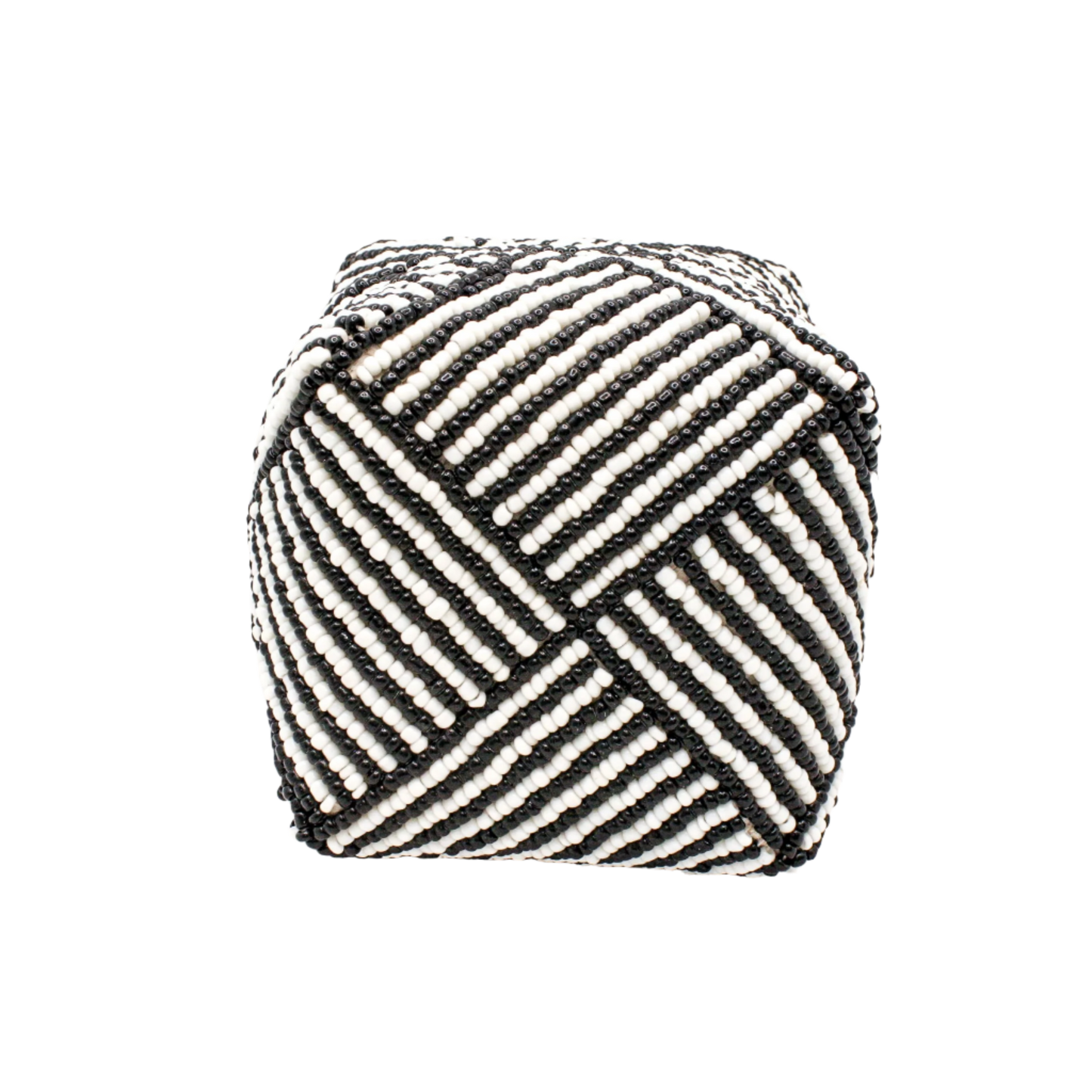 Bali Coastal Home Decor Box : Black/White