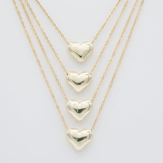 'Love Bubbles' Heart Necklace :: 24k Gold Filled
