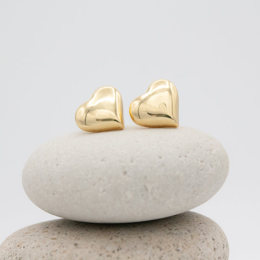 'Love Bubbles' Heart Earrings :: 24k Gold Filled