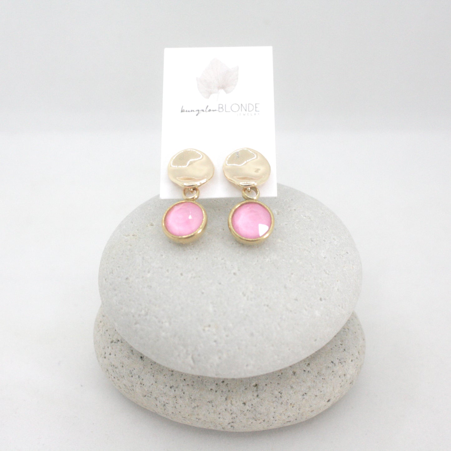 Dew Drop Earrings : Pretty In Pink