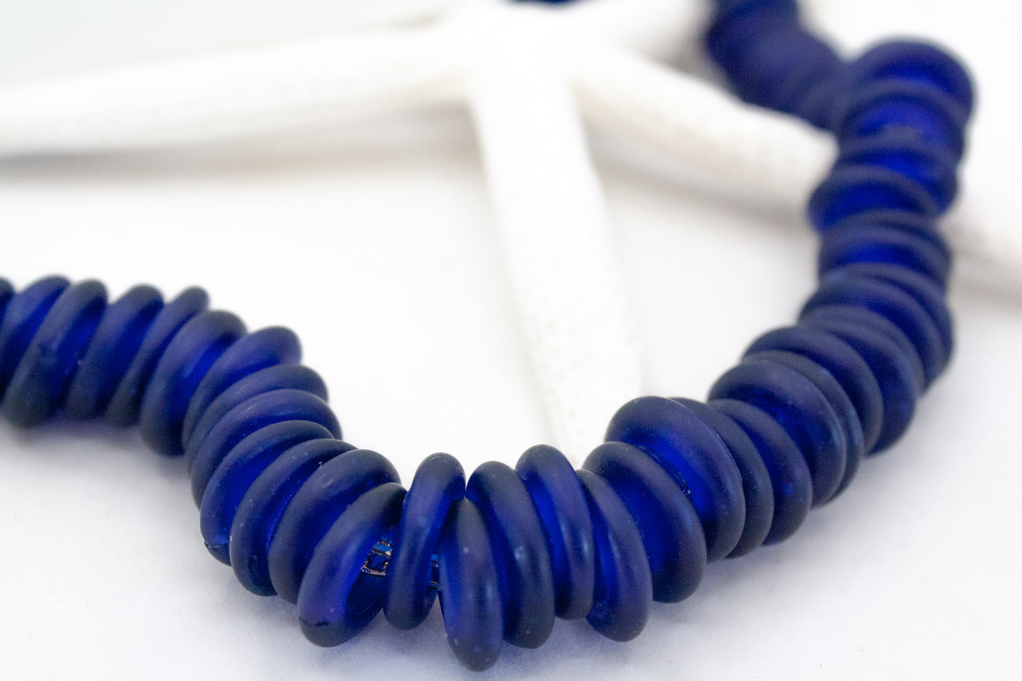 Koko Glass Bead Necklace - Royal :: 24k Gold Filled