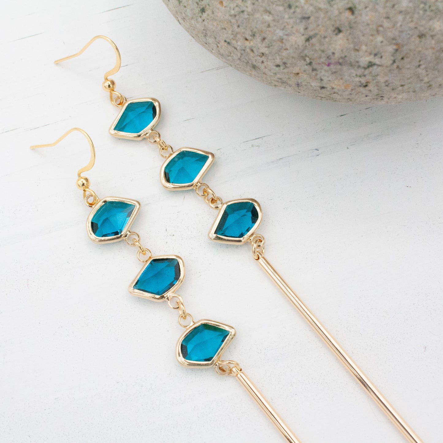 Bali-Ali Gemstone Earrings :: Island Ocean