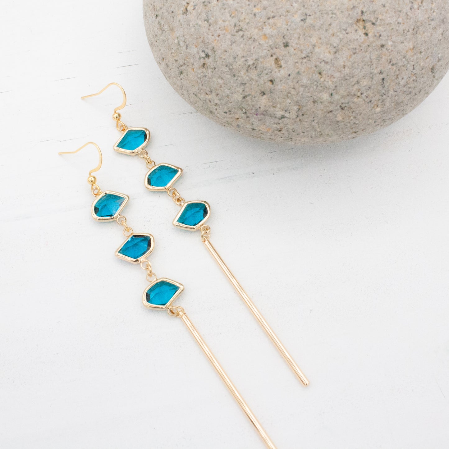 Bali-Ali Gemstone Earrings :: Island Ocean