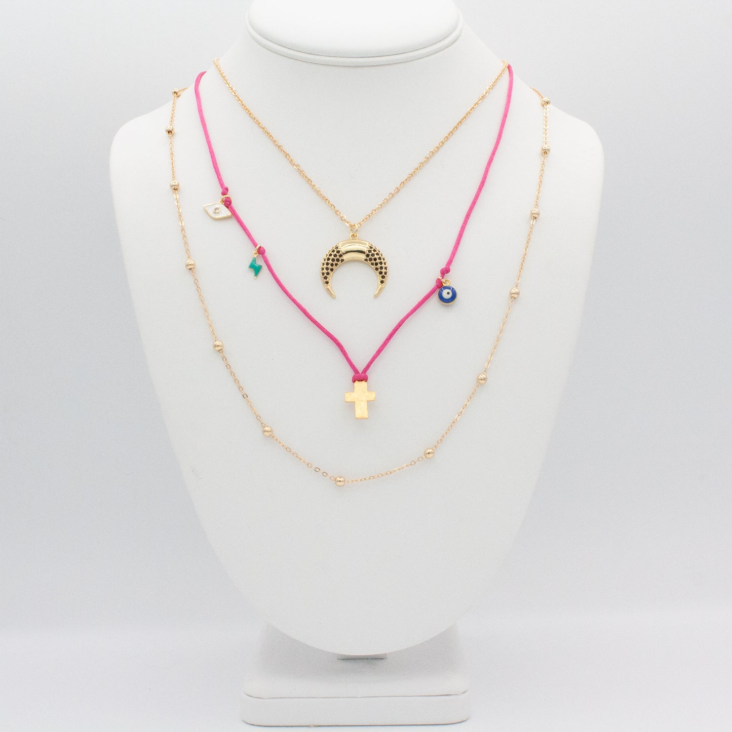 Island Strand Necklace :: Crete Evil Eye