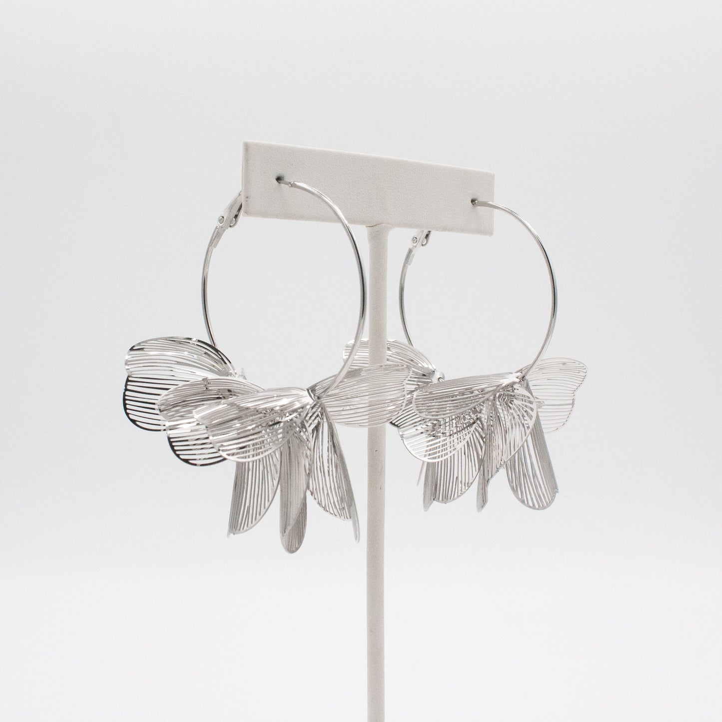 Island Bloom Hoops : Silver