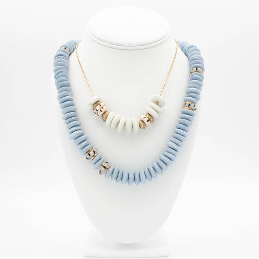 Mini Antigua Necklace : Cloud White