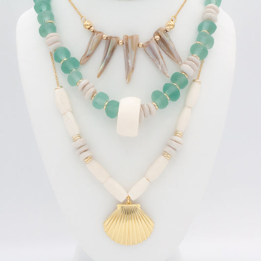 Mini Goddess Seashell Necklace :: 14k Gold Filled