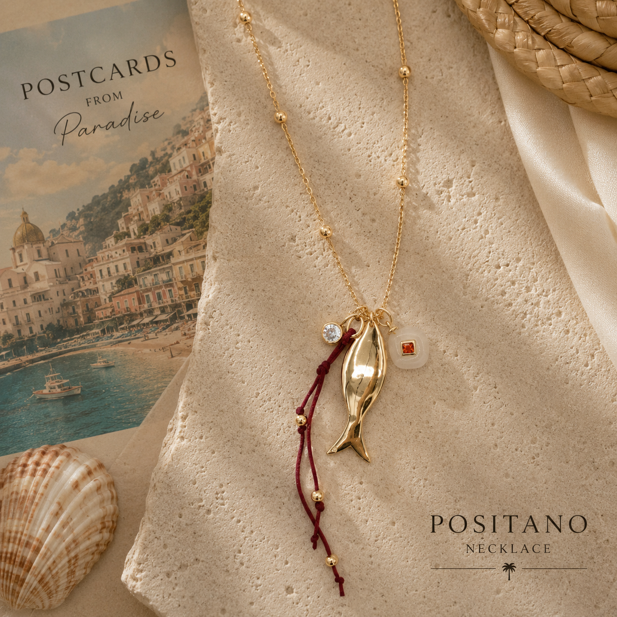 Postcards From Paradise :: Positano Charm Necklace