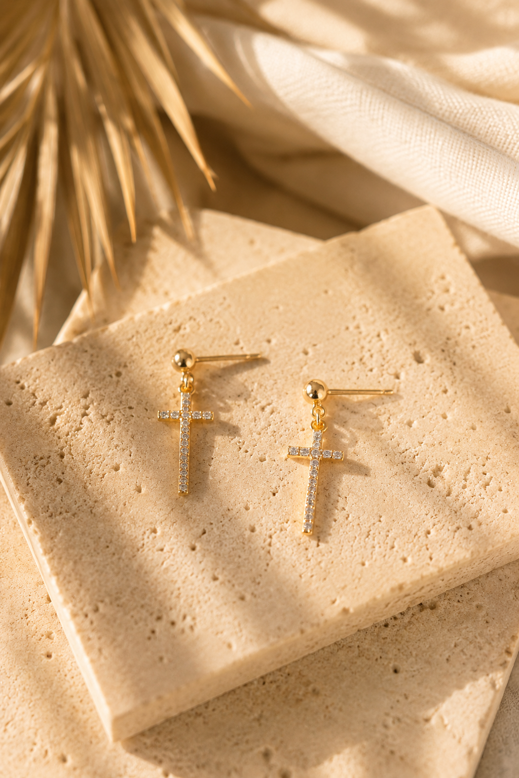 Prayer Studs :: 14k Gold Filled