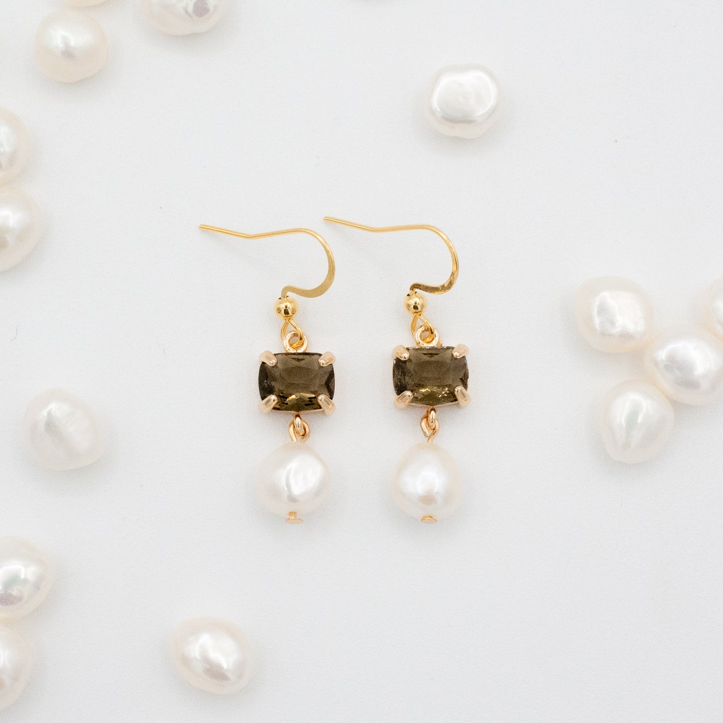 Sea Salt & Silk Pearl Earrings