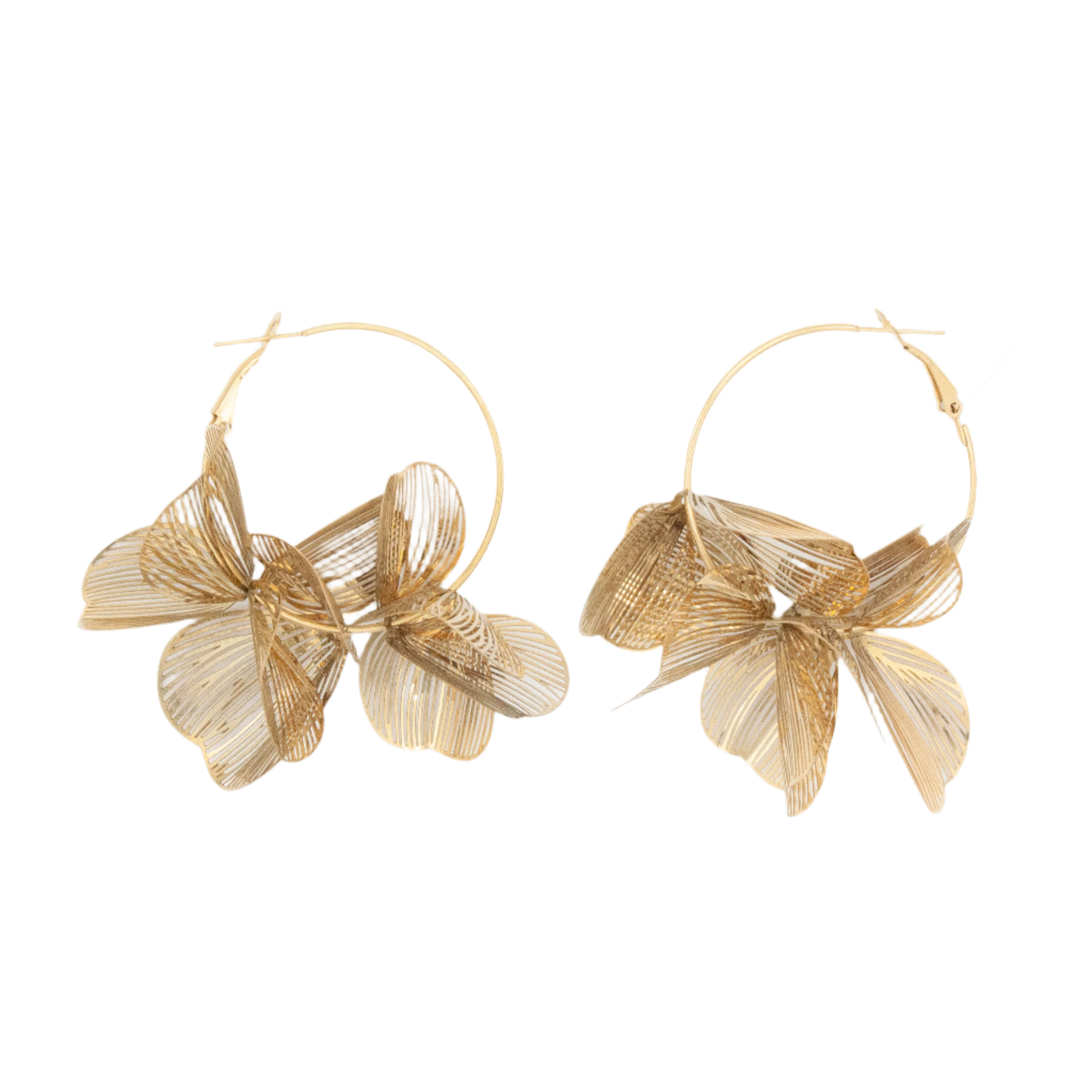 Island Bloom Hoops : Gold