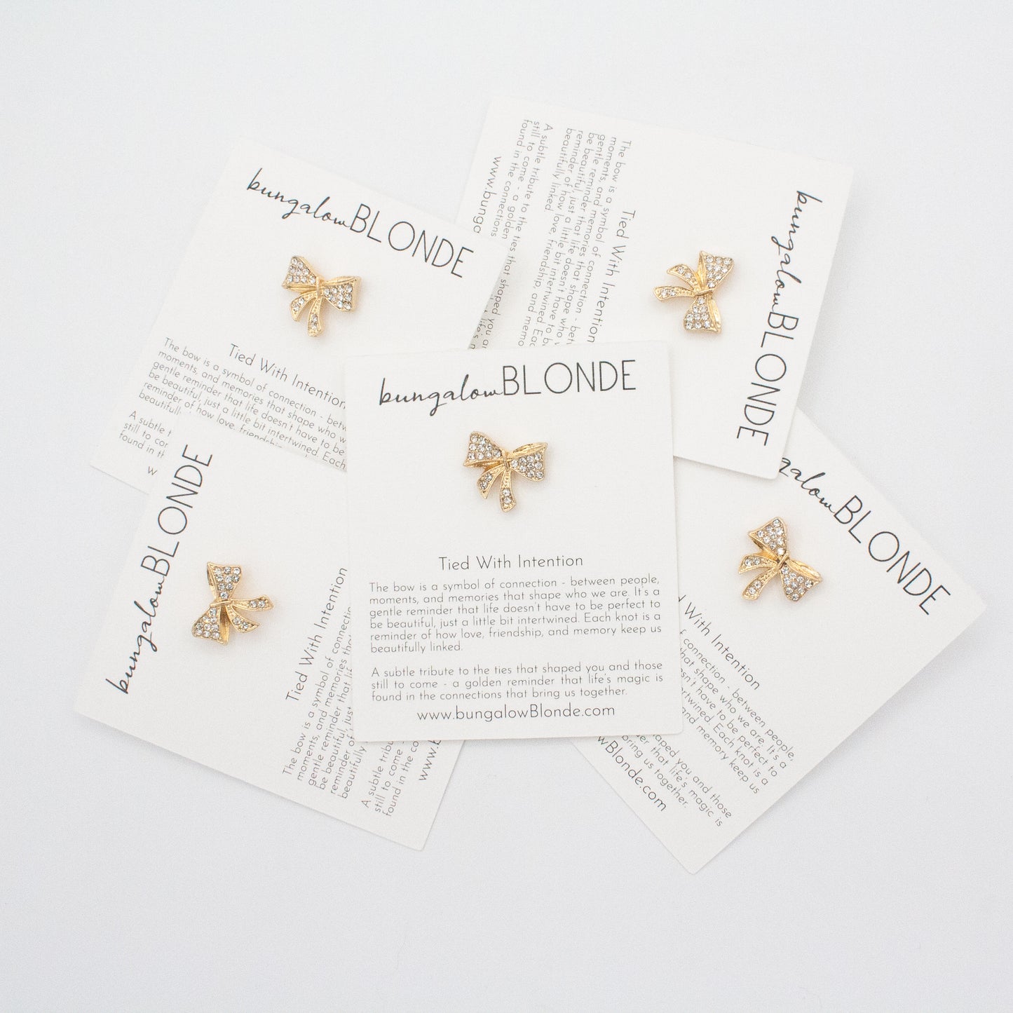 Tied With Intention Bow Pin