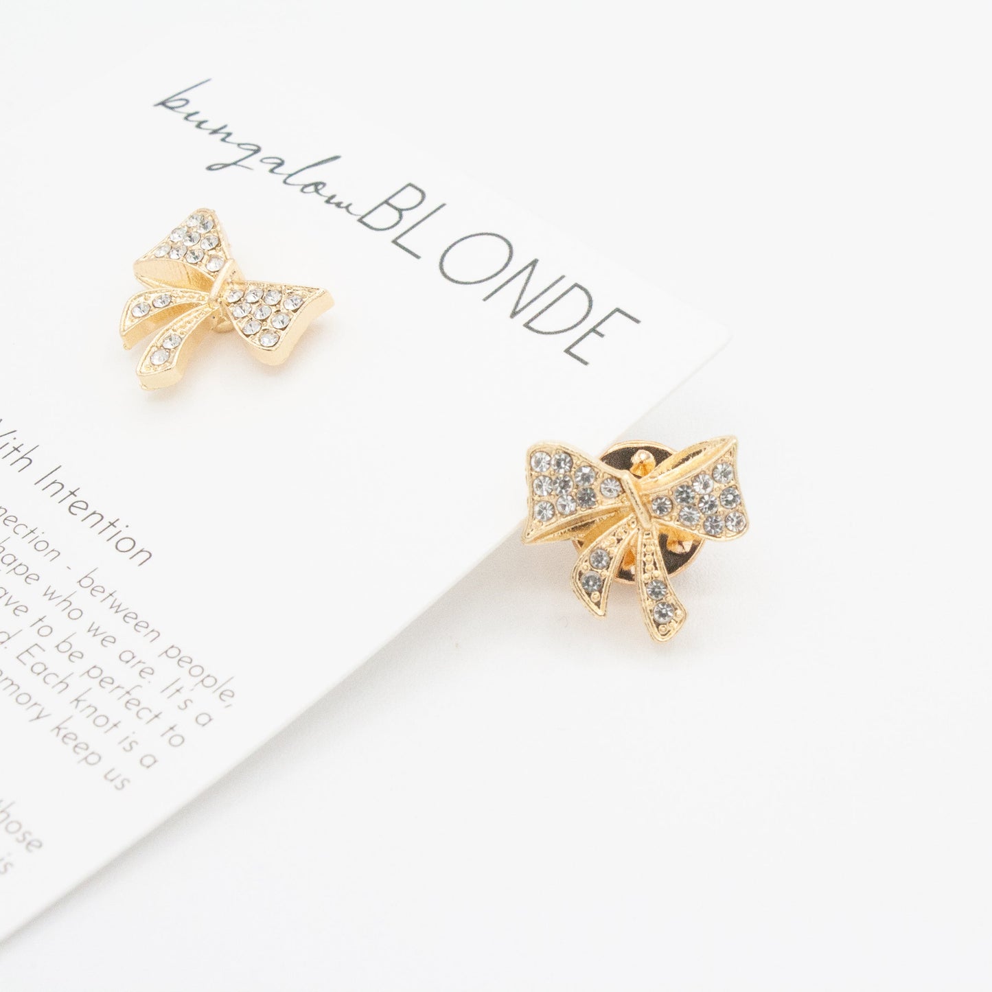 Tied With Intention Bow Pin