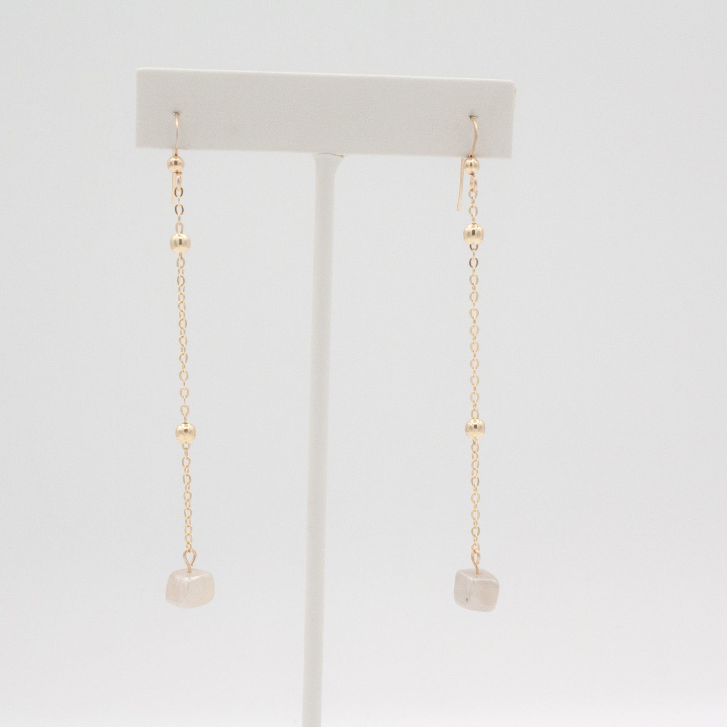Wymara Moonstone Earrings :: 14k Gold Filled