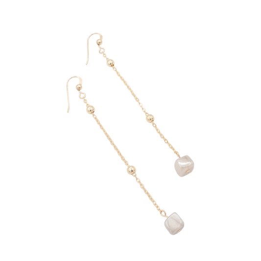 Wymara Moonstone Earrings :: 14k Gold Filled