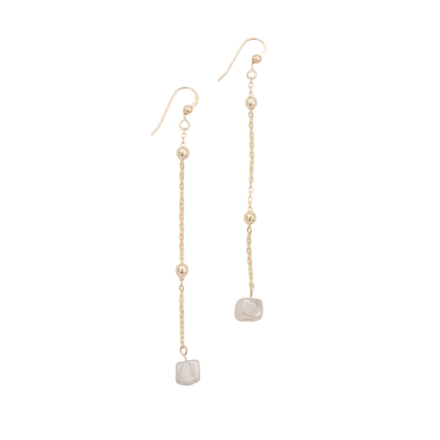 Wymara Moonstone Earrings :: 14k Gold Filled