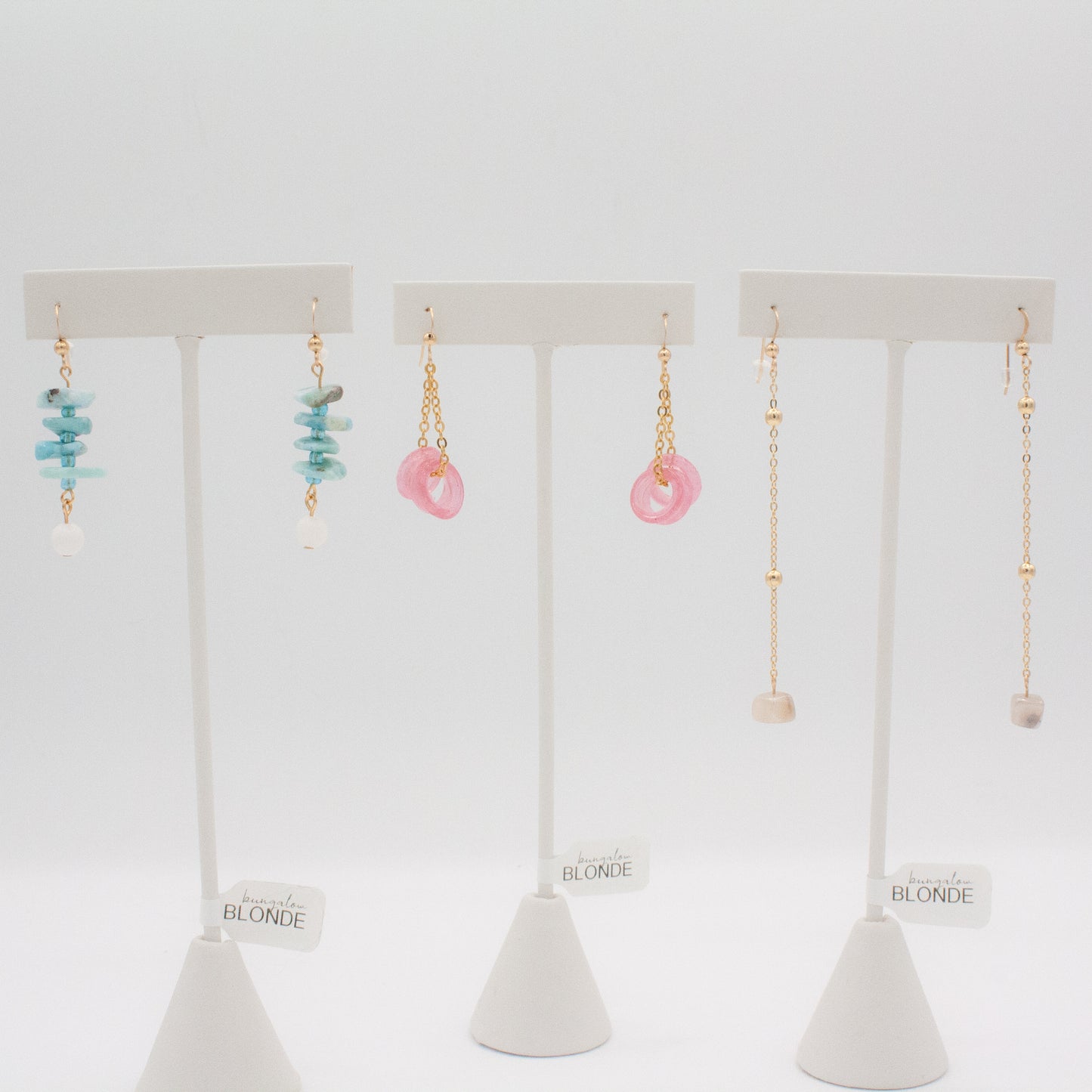 Chalk Sound Larimar Earrings :: 14k Gold Filled