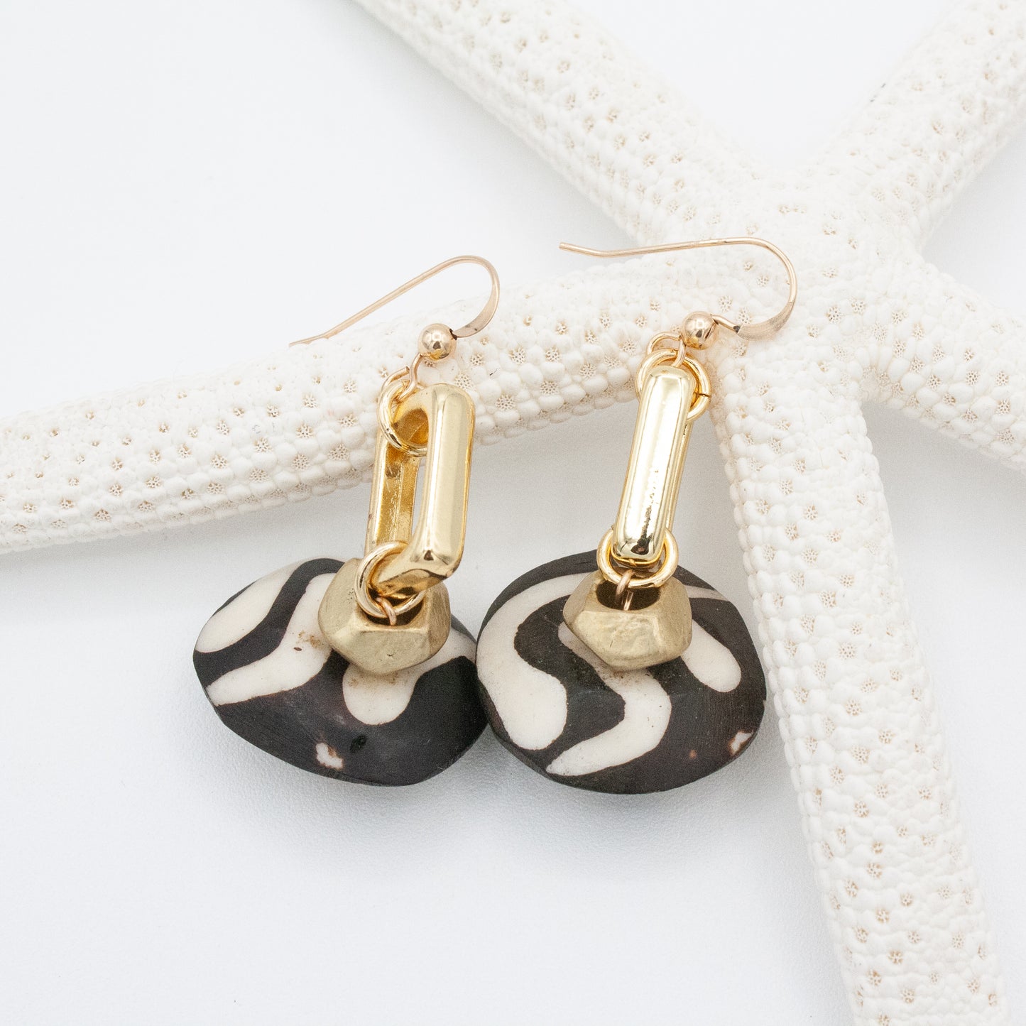 Samba Batik Earrings :: 14k Gold Filled