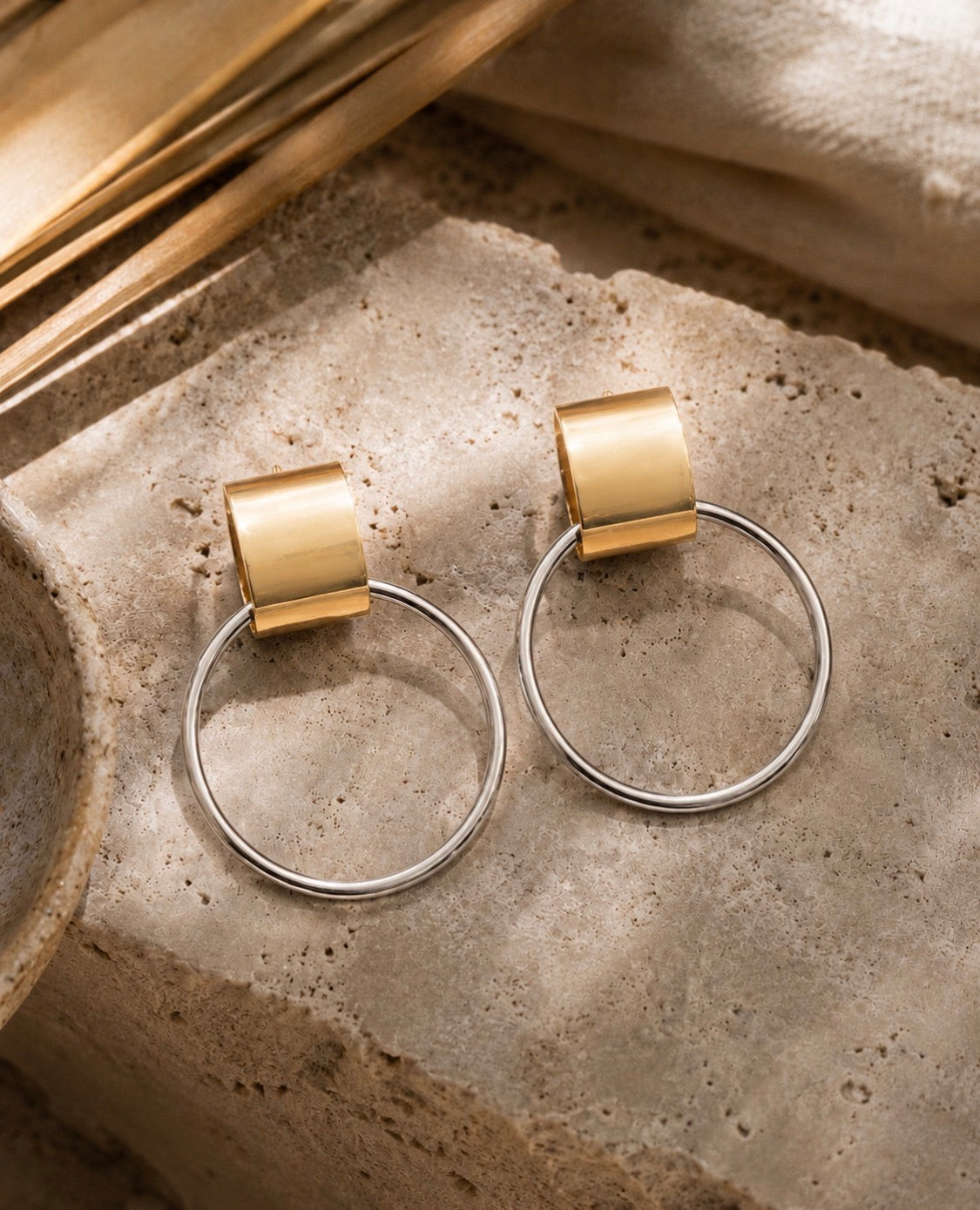 Gimchi Two-Toned Hoops