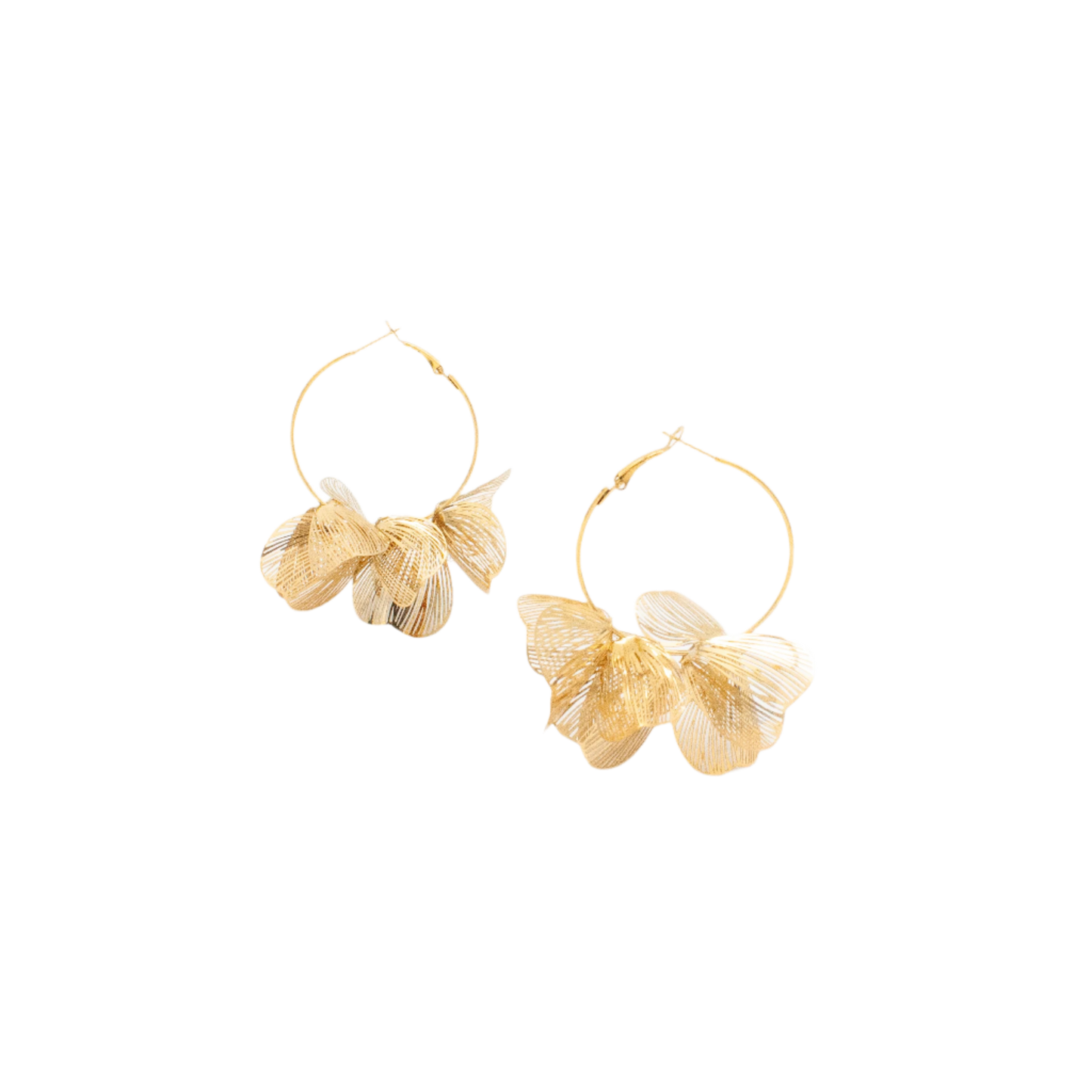 Island Bloom Hoops : Gold