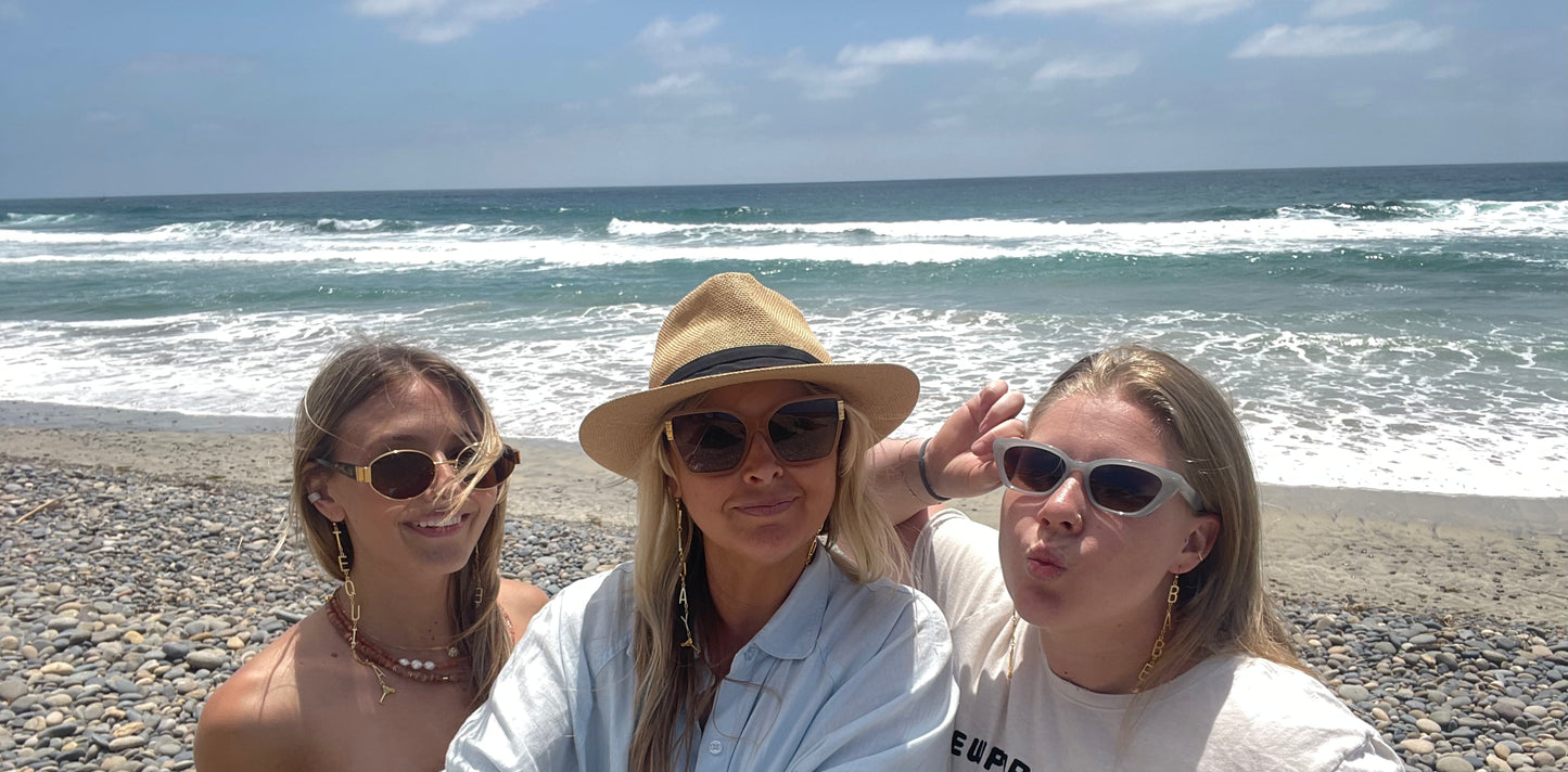 Vacay Mode Letter Earrings :: 14k Gold Filled