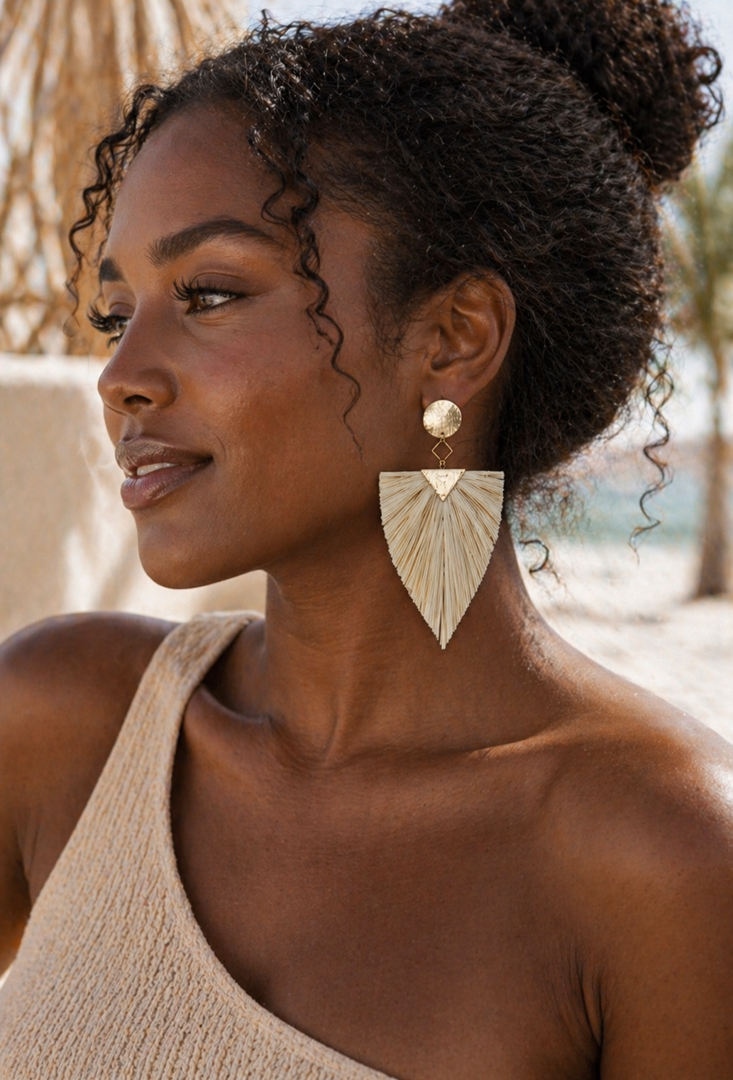 Palm Leaf LaLa Earrings (8 Colors)