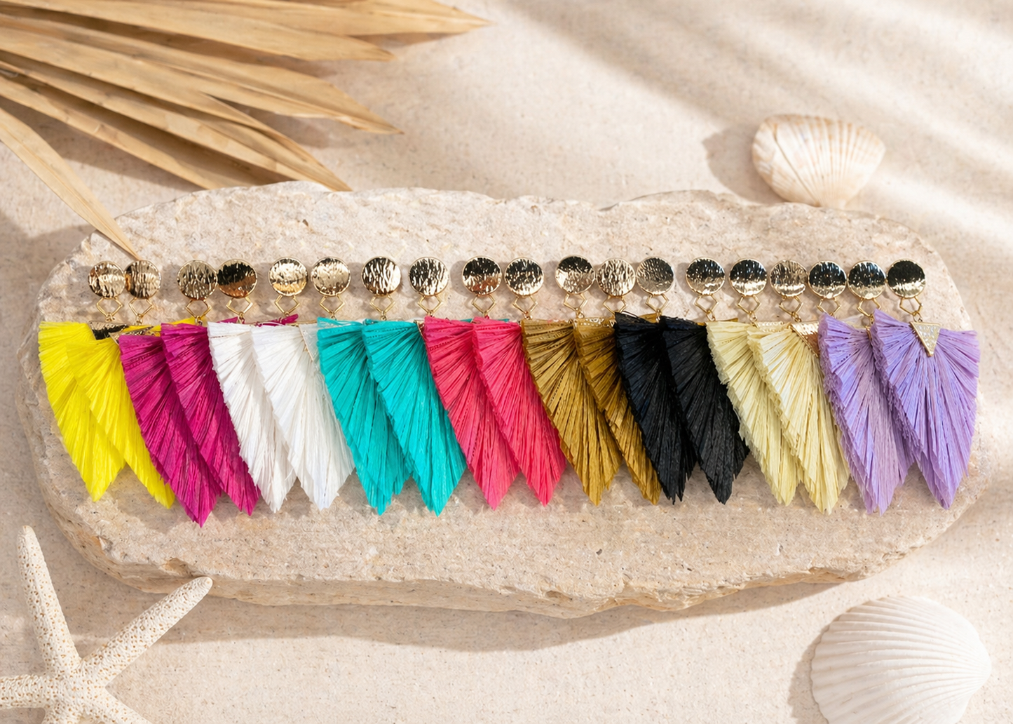 Palm Leaf LaLa Earrings (8 Colors)