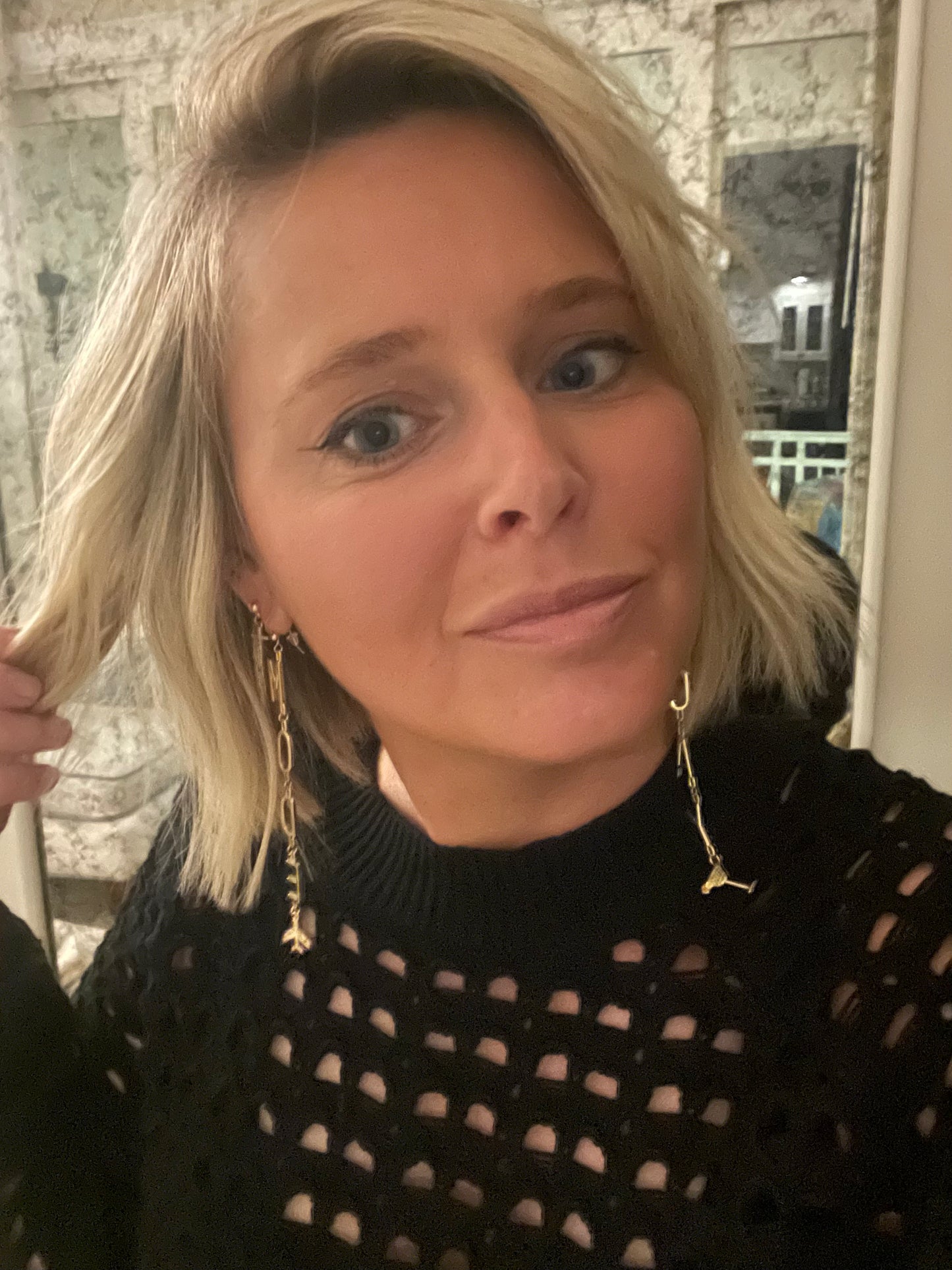 Vacay Mode Letter Earrings :: 14k Gold Filled