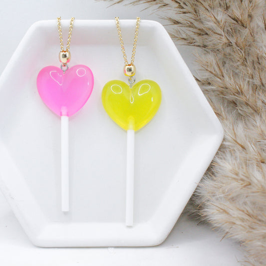 Heart Lollipop Necklace