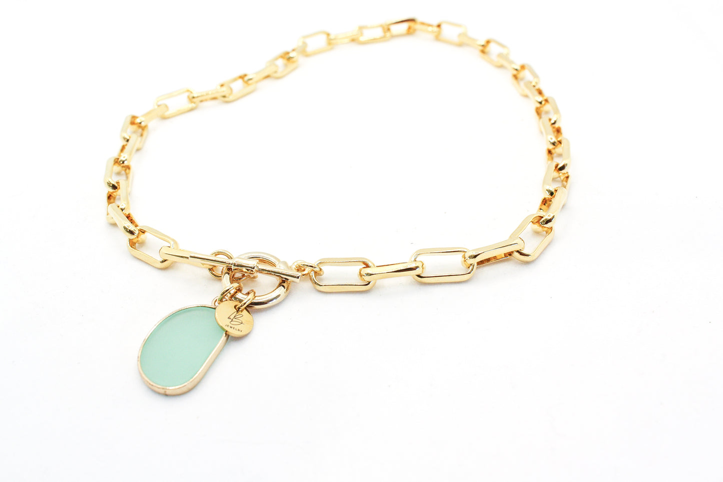 Corfu Mint Sea Glass Choker Necklace