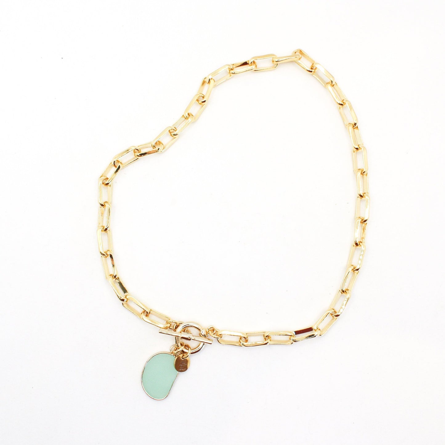 Corfu Mint Sea Glass Choker Necklace