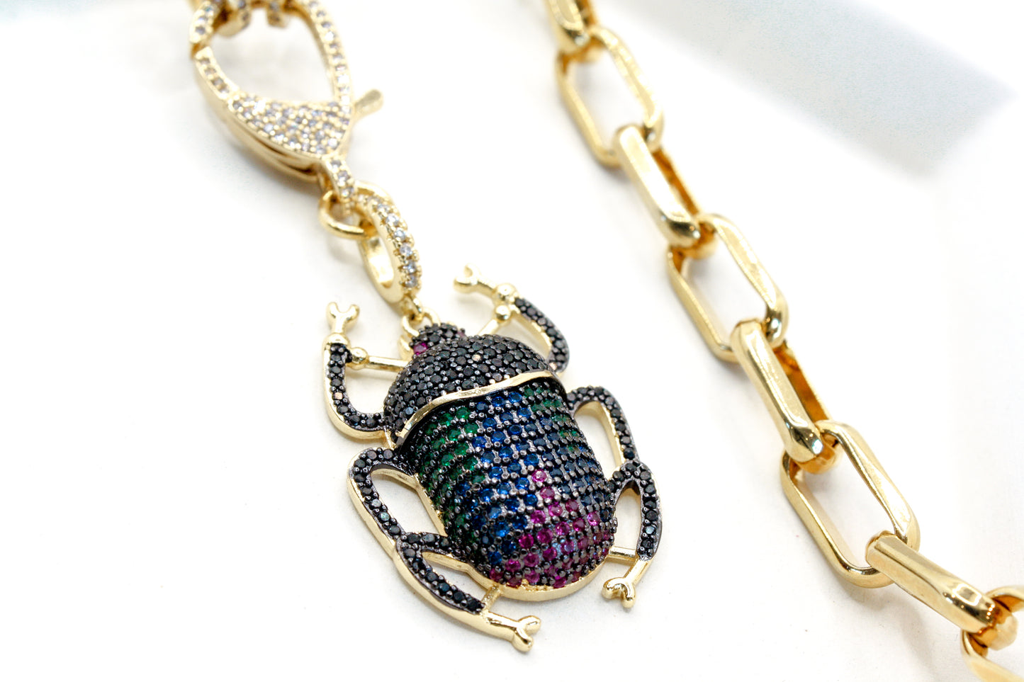 Scarab Layering Necklace