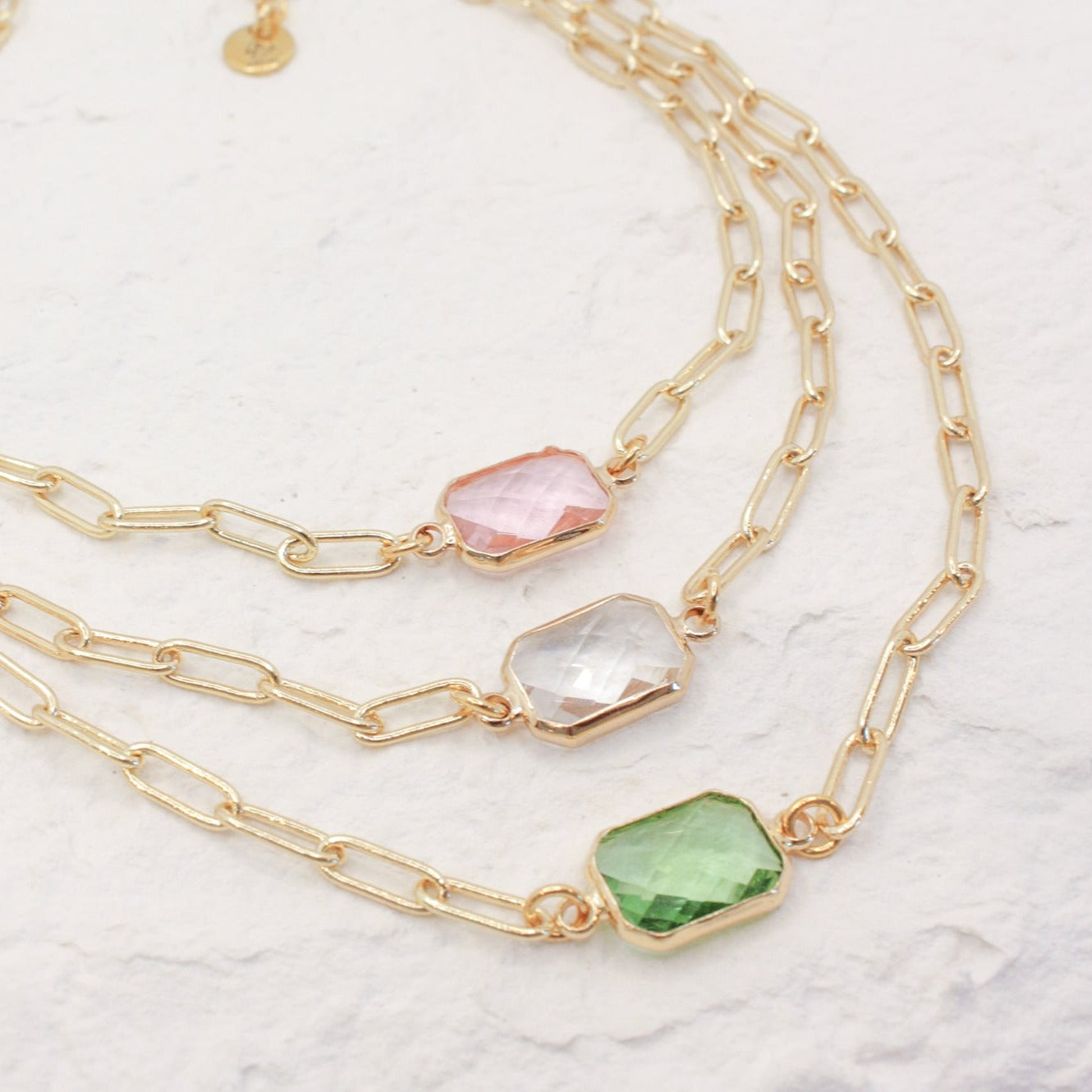Camilla Gemstone Choker Necklace :: (Available in 3 colors)