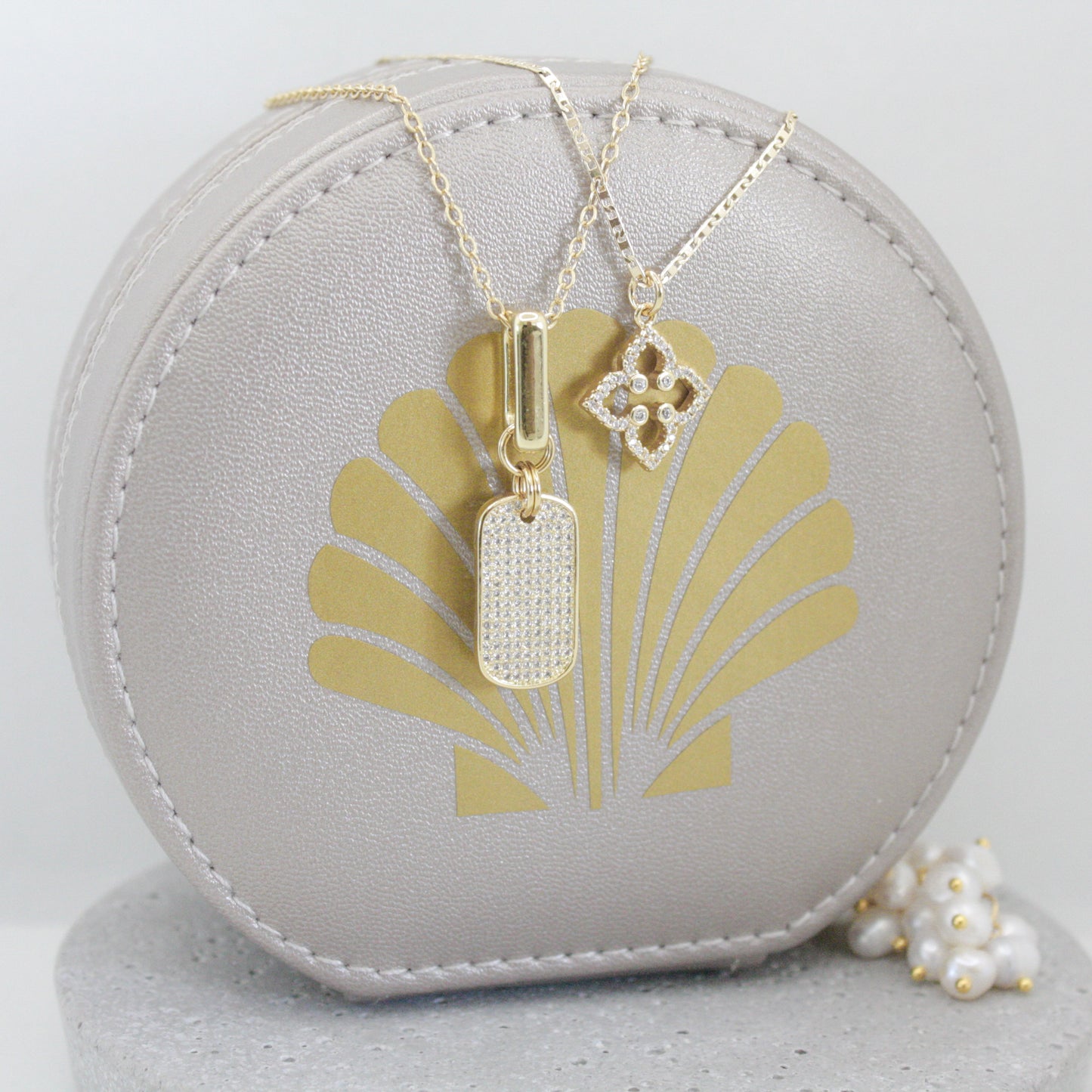 Seashell Jewelry Travel Case