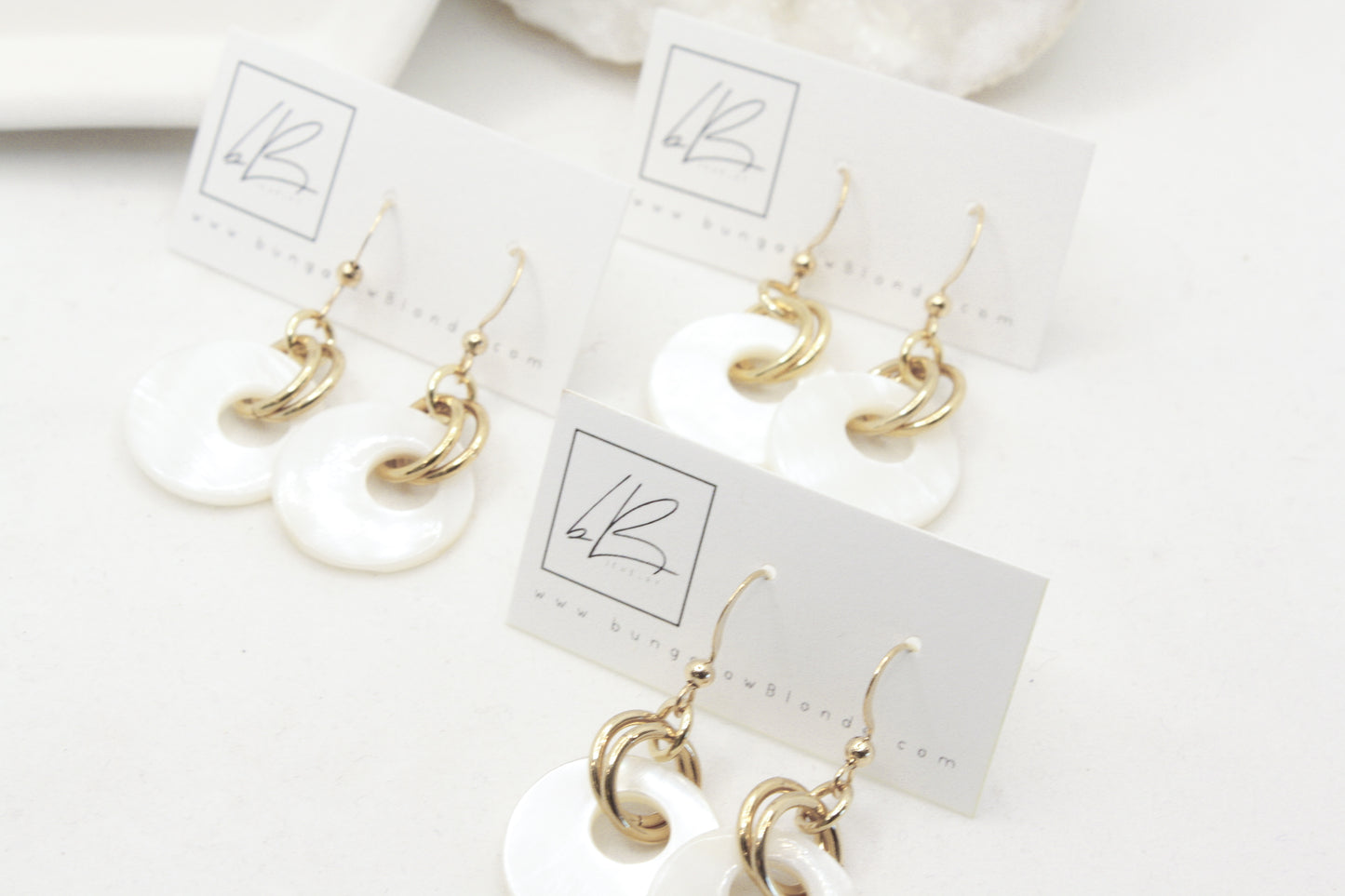 Bardot Natural Shell Earrings