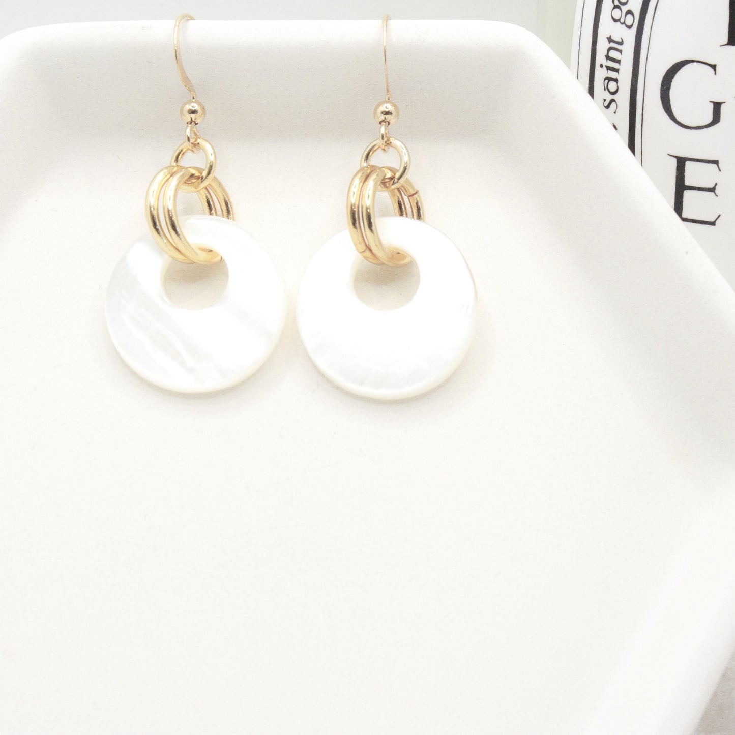 Bardot Natural Shell Earrings