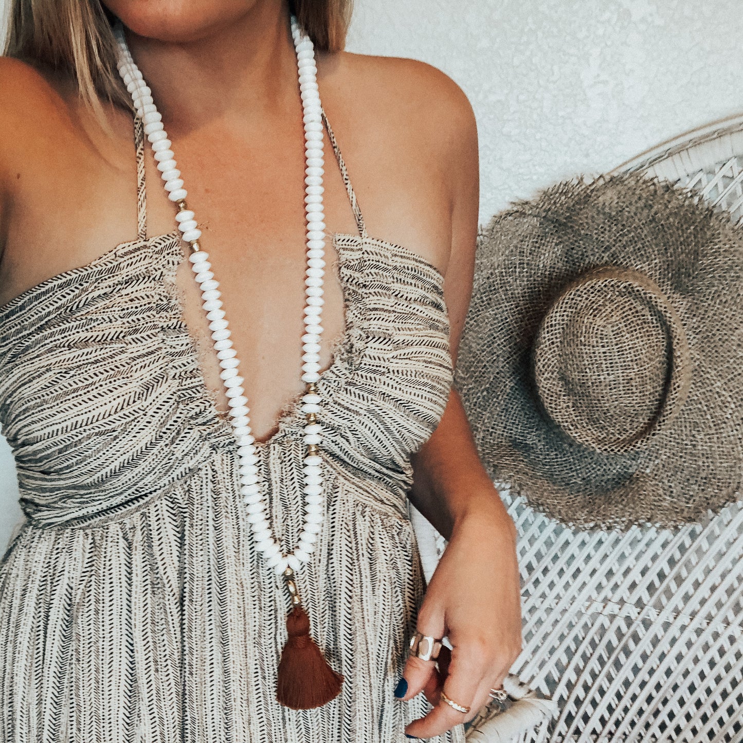 Ultimate Beach Vacation Tassel Necklace