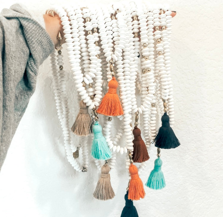 Ultimate Beach Vacation Tassel Necklace